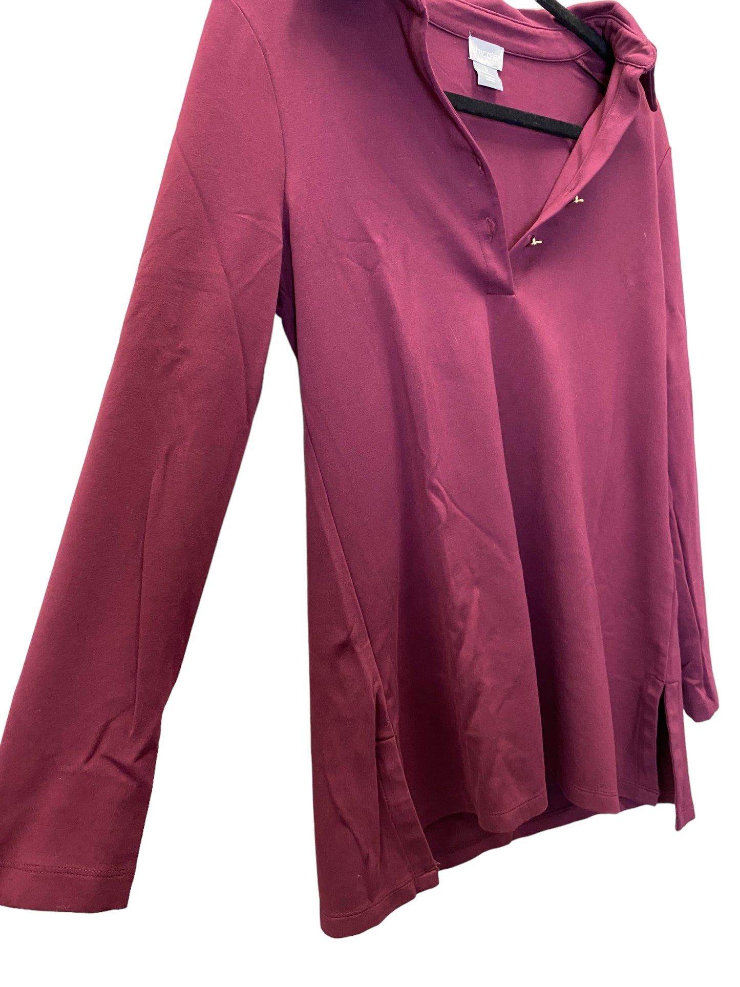 Purple Top Long Sleeve Chicos, Size S