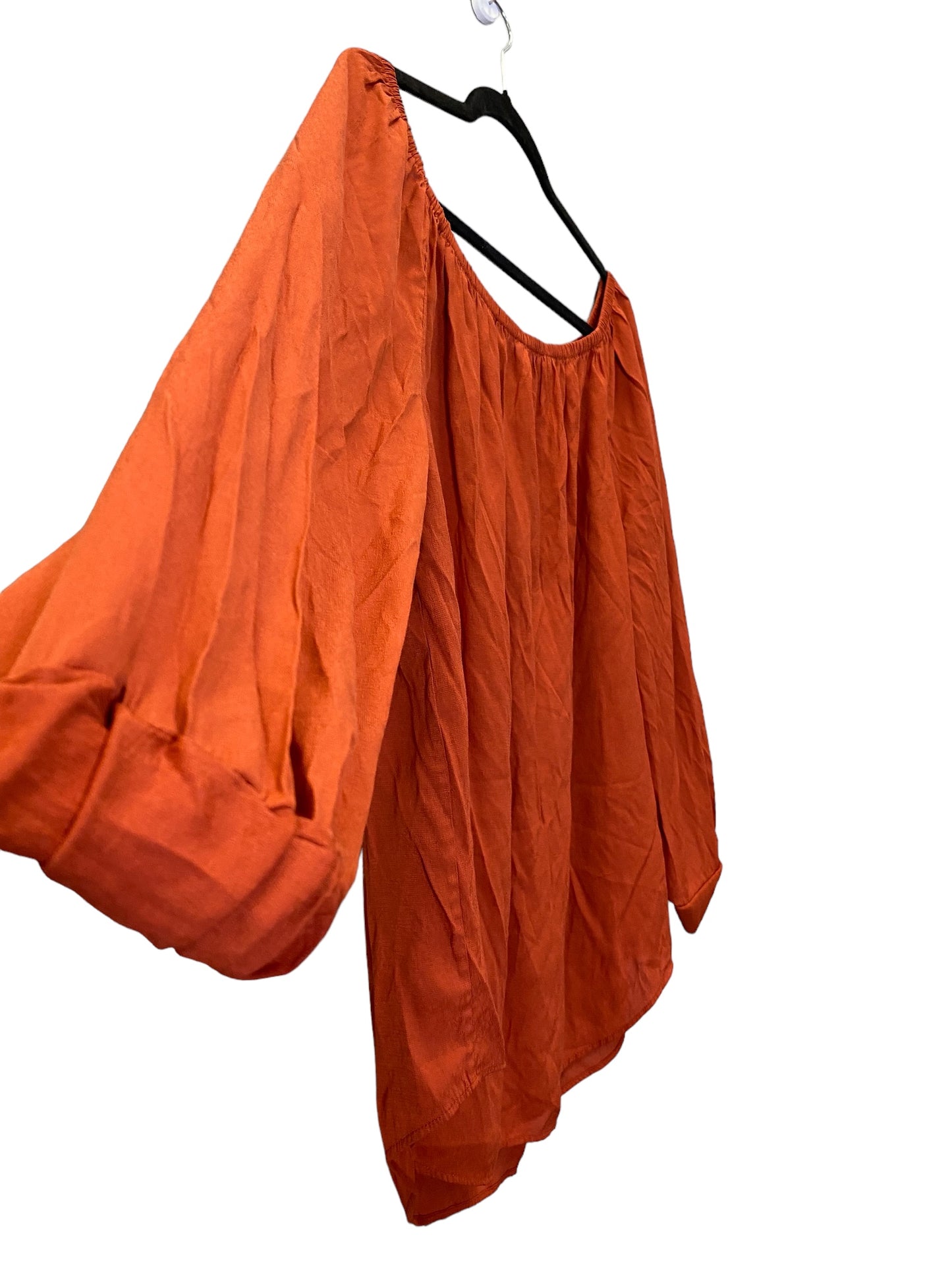 Top 3/4 Sleeve By Banana Republic In Orange, Size: M