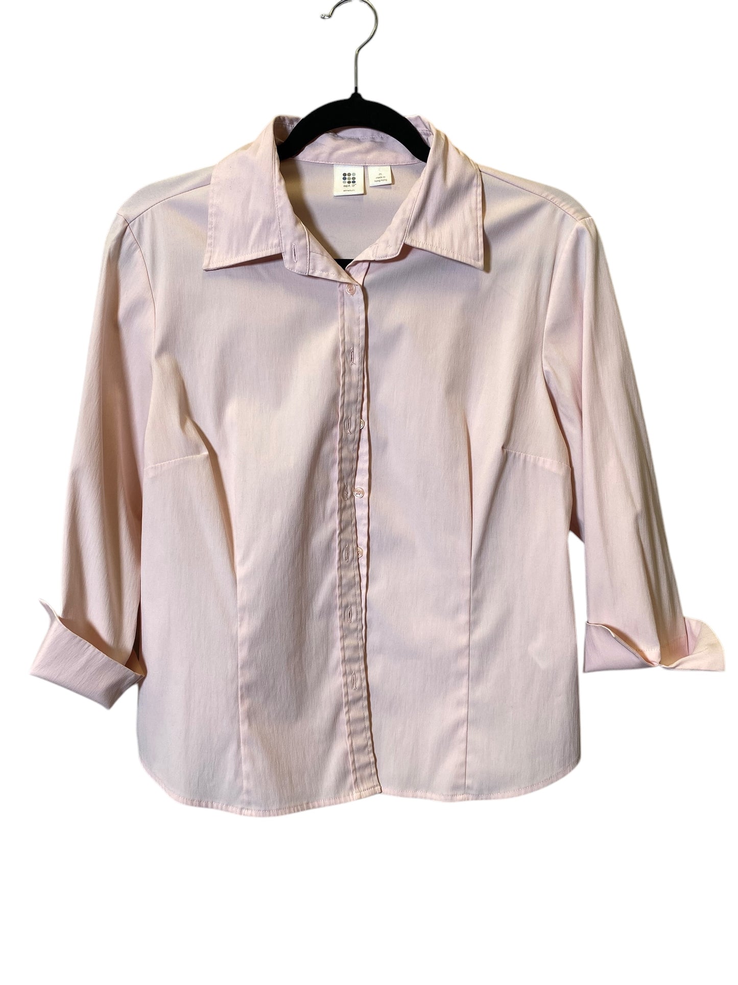 Blouse 3/4 Sleeve By Apt 9 In Pink, Size: M