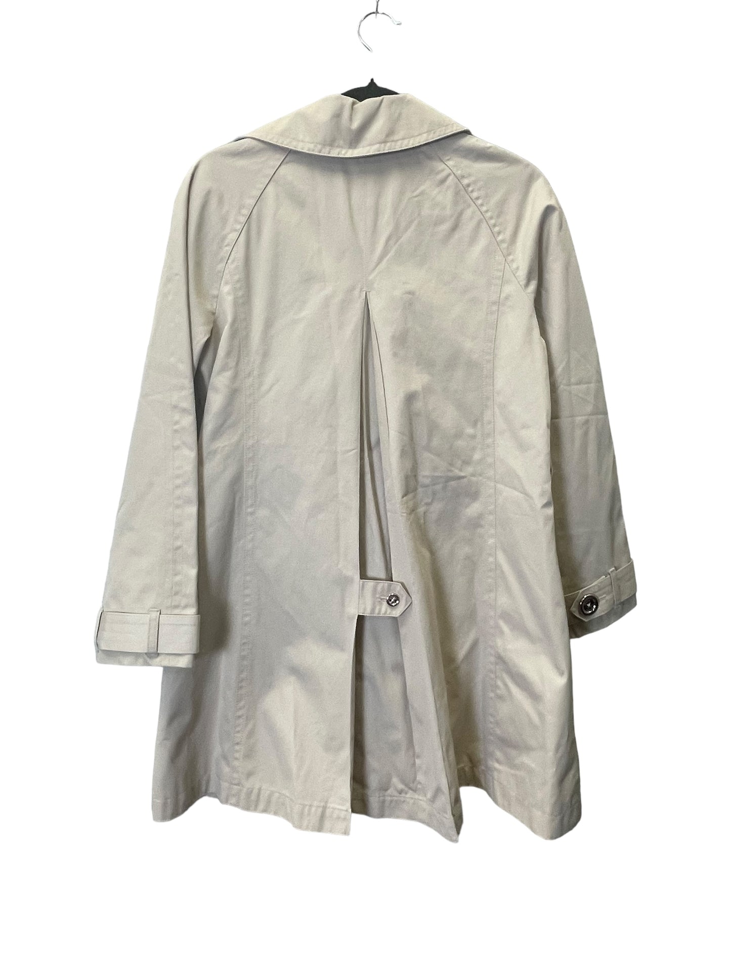 Coat Trench Coat By Michael Kors In Cream, Size: S