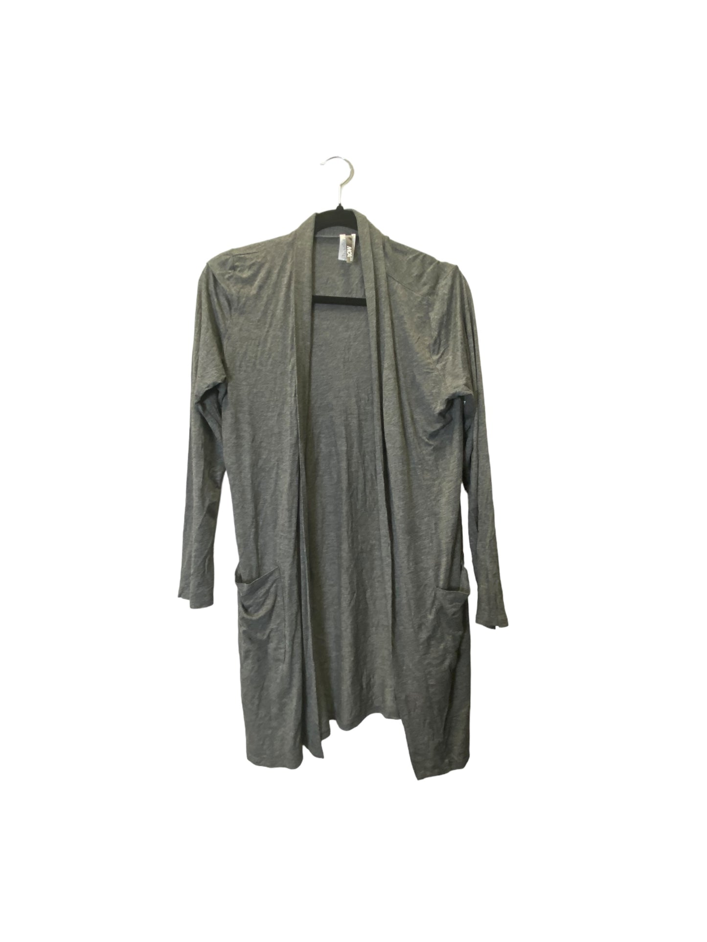 Cardigan By Clothes Mentor In Grey, Size: L