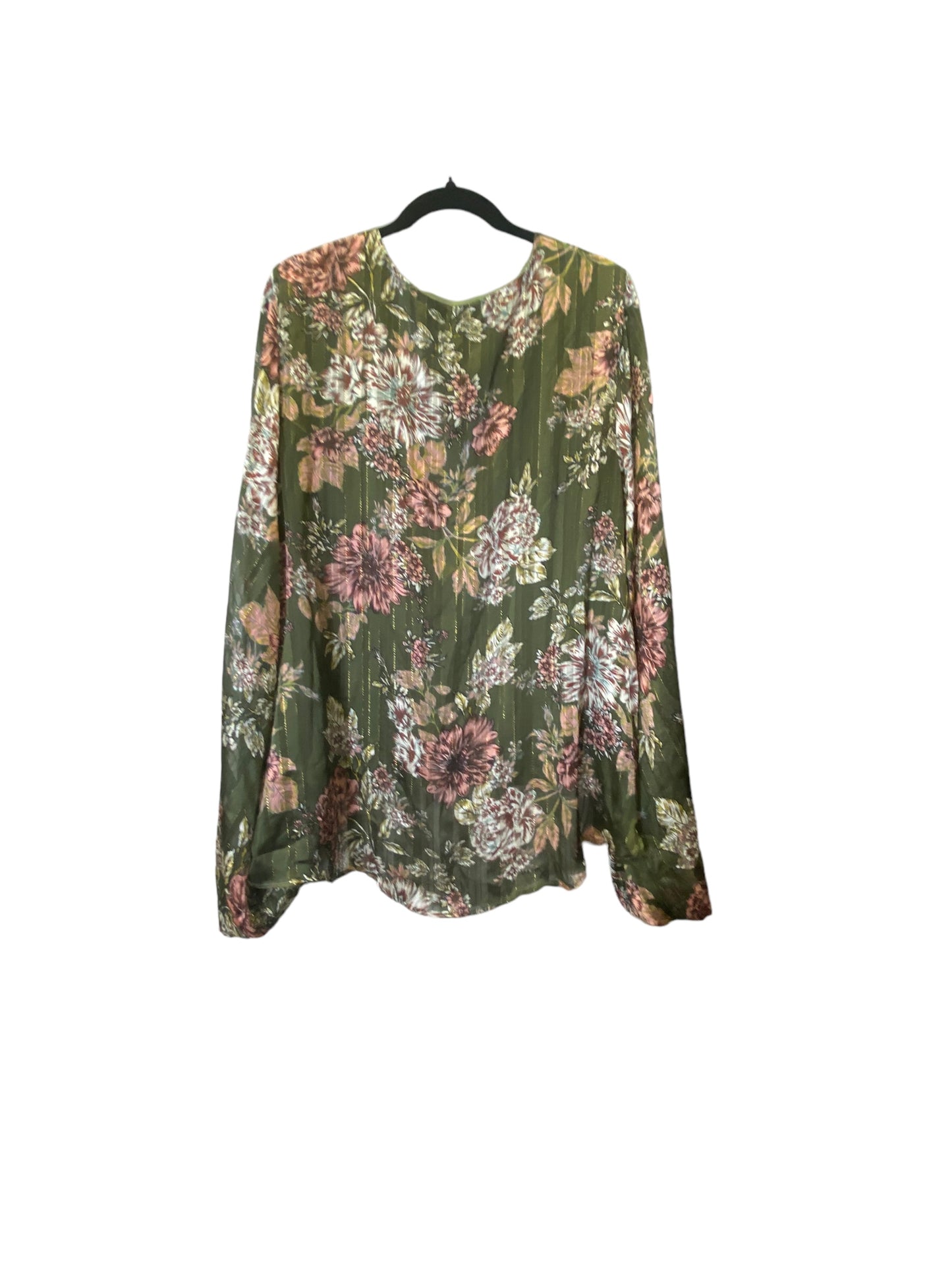 Top Long Sleeve By Clothes Mentor In Multi-colored, Size: 3x