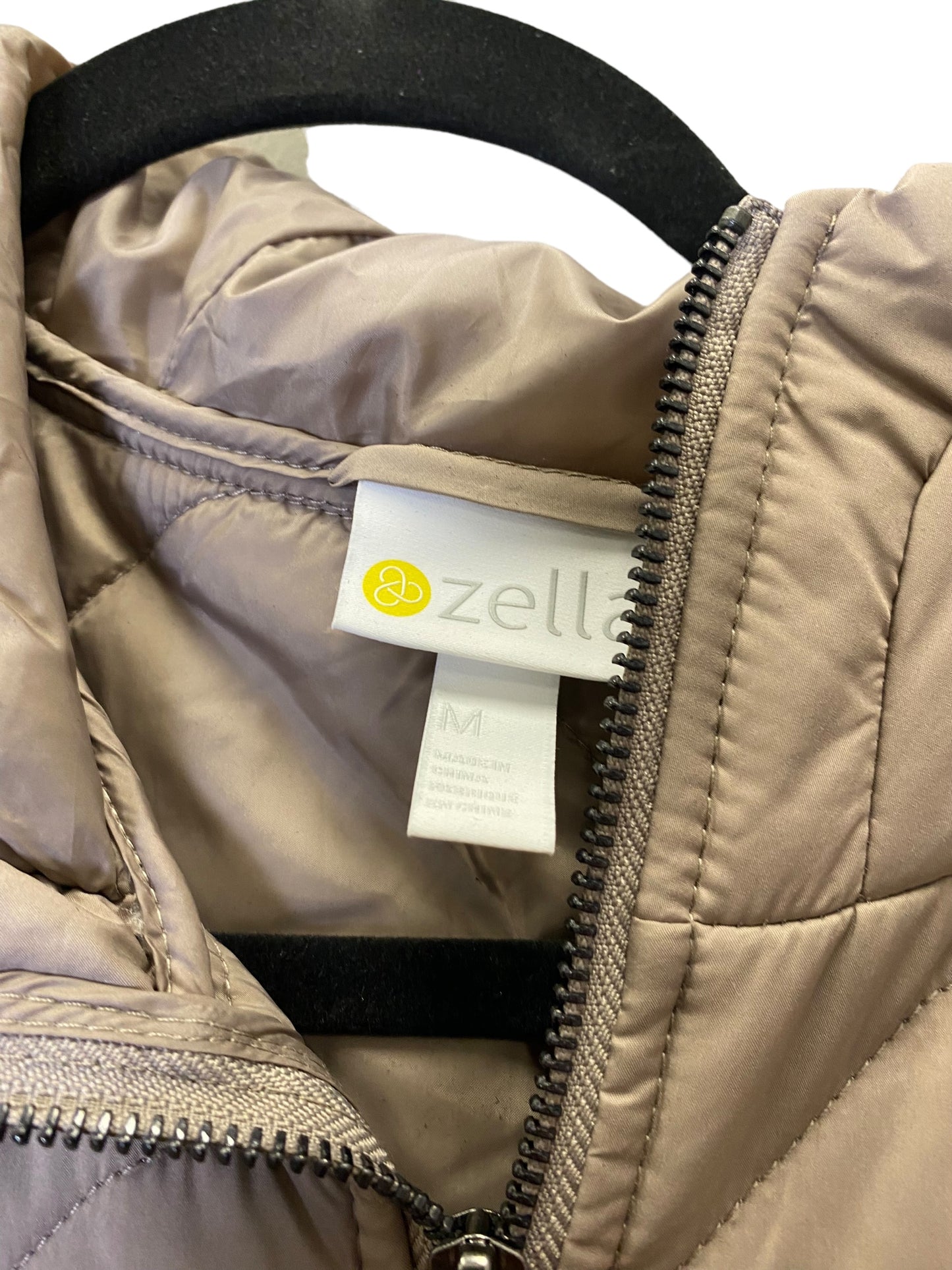 Vest Puffer & Quilted By Zella In Beige, Size: M