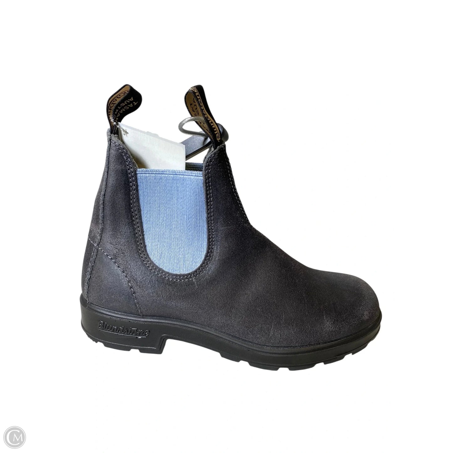 Boots Ankle Heels Designer By Blundstone In Black & Blue, Size: 7