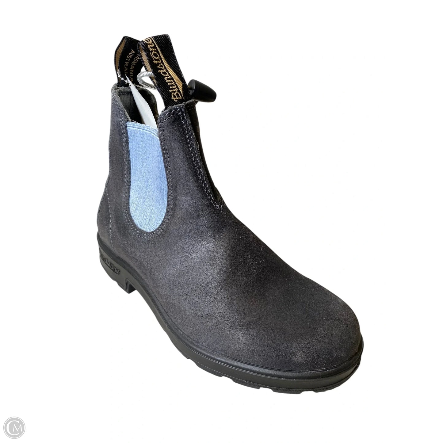 Boots Ankle Heels Designer By Blundstone In Black & Blue, Size: 7