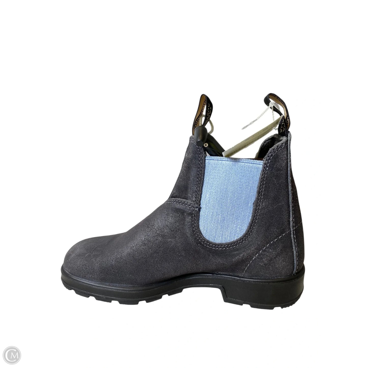 Boots Ankle Heels Designer By Blundstone In Black & Blue, Size: 7
