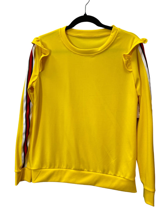 Top Long Sleeve By Clothes Mentor In Yellow, Size: L