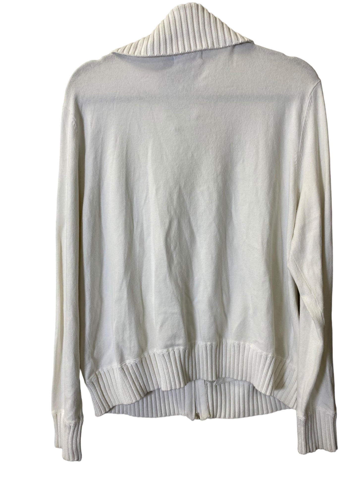 Sweatshirt Collar By Clothes Mentor In White, Size: 2x