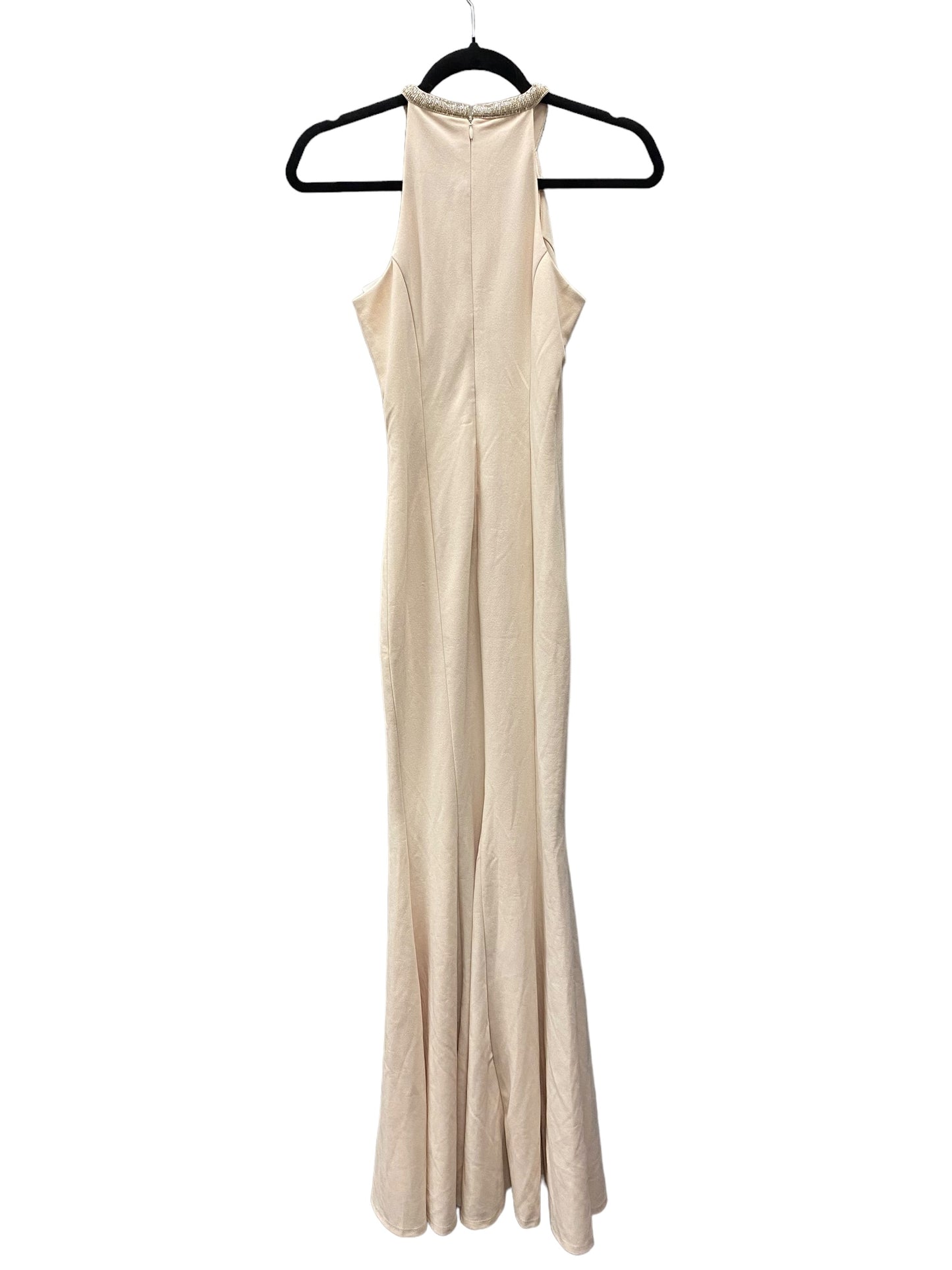 Dress Party Long By Lulus In Beige, Size: Xs