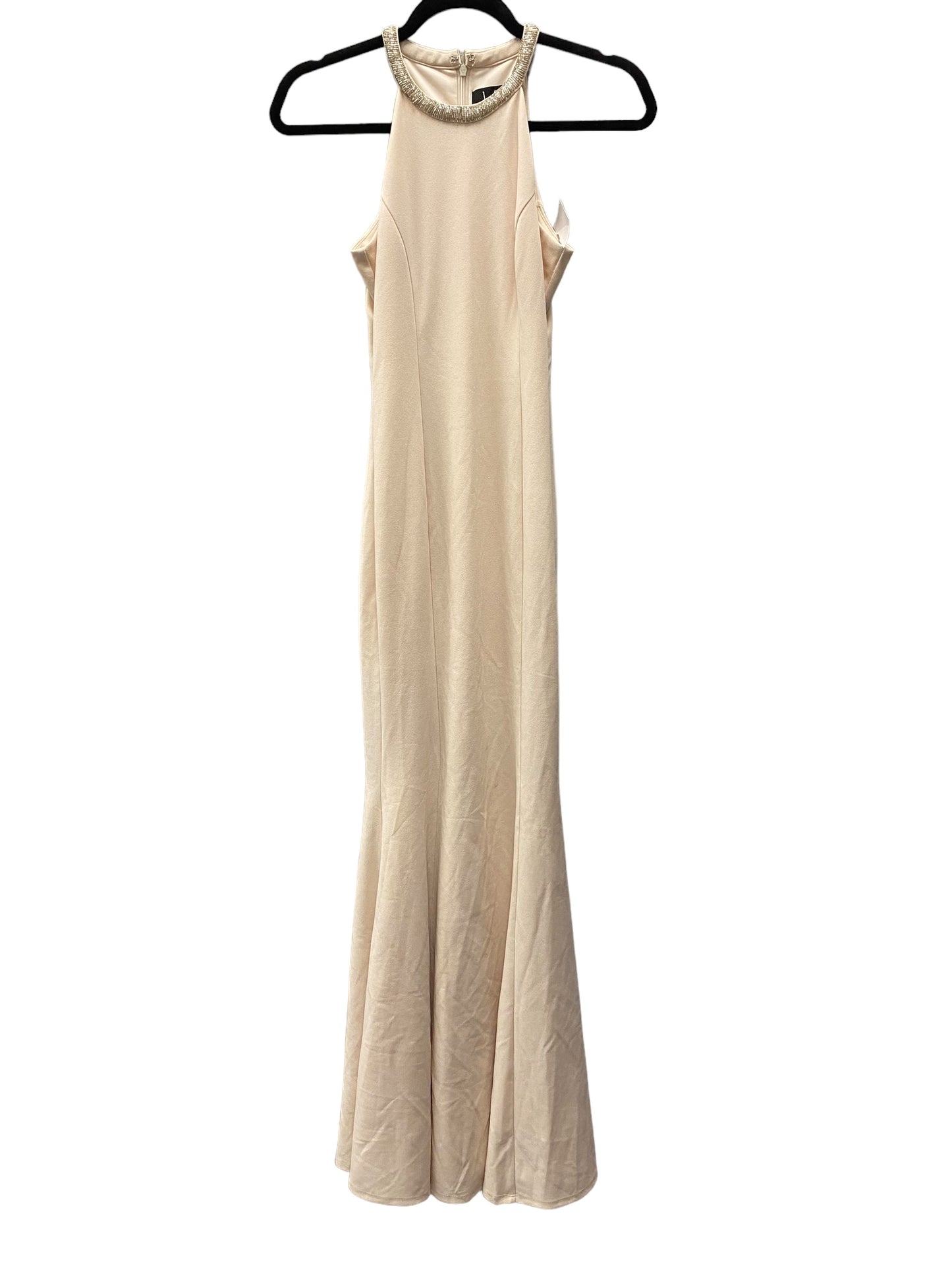 Dress Party Long By Lulus In Beige, Size: Xs