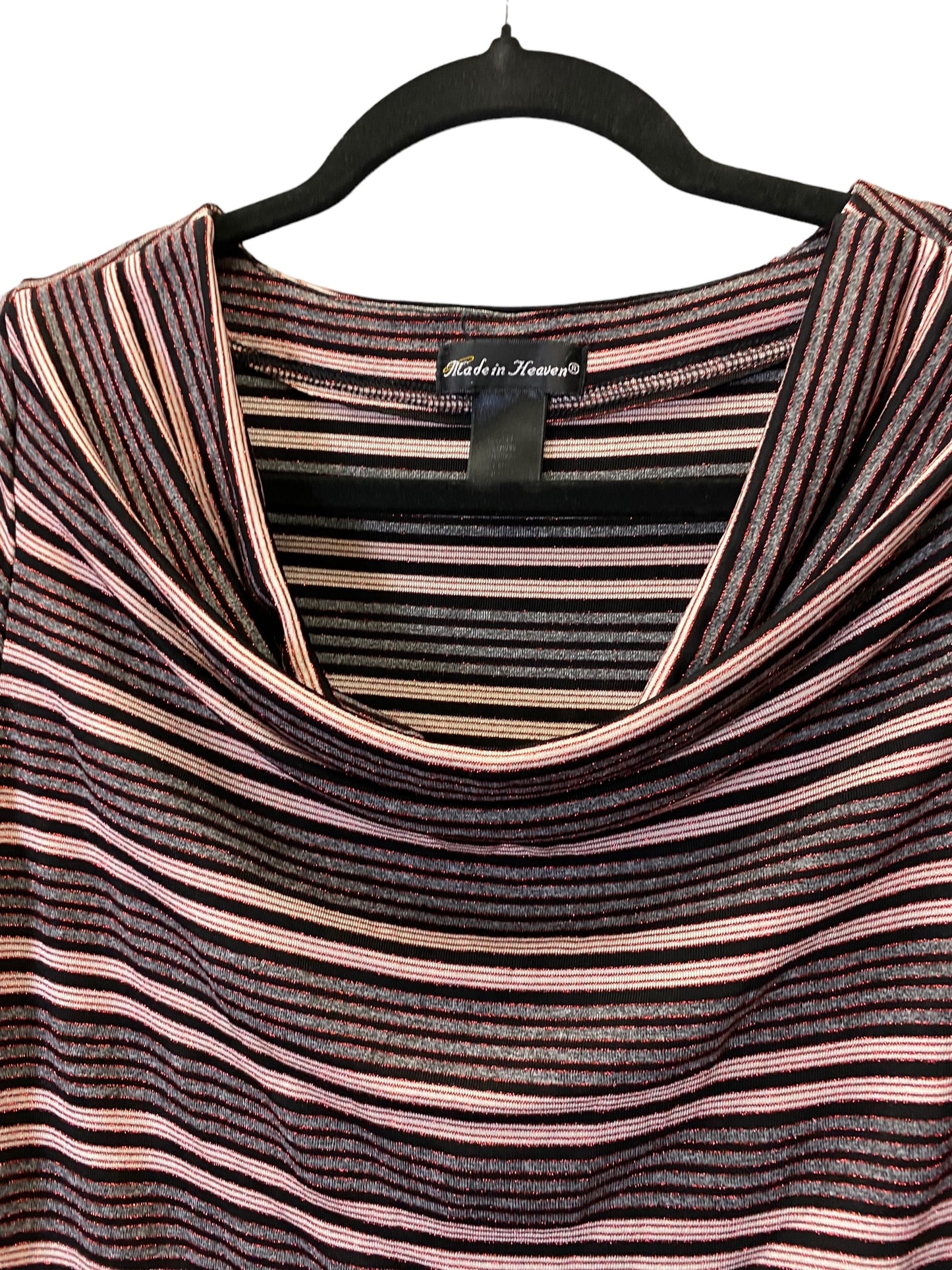 Top 3/4 Sleeve By Clothes Mentor In Striped Pattern, Size: M