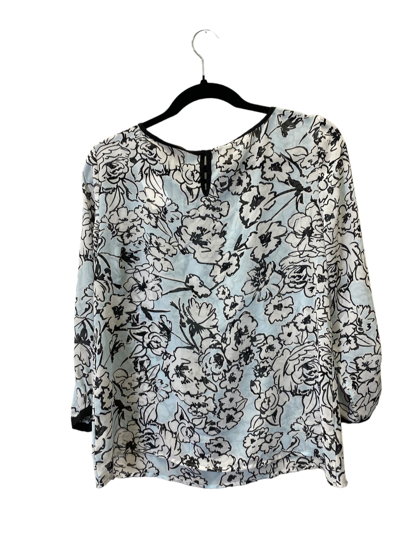 Top 3/4 Sleeve By Loft In Multi-colored, Size: S