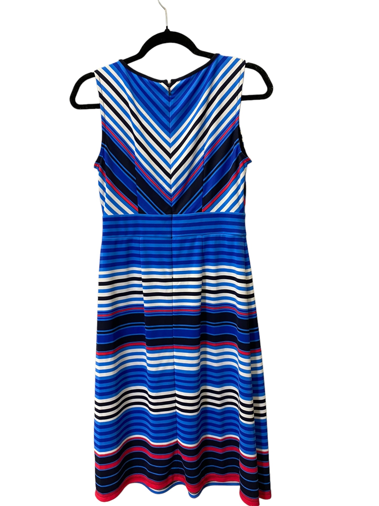 Dress Casual Midi By Talbots In Striped Pattern, Size: Xs