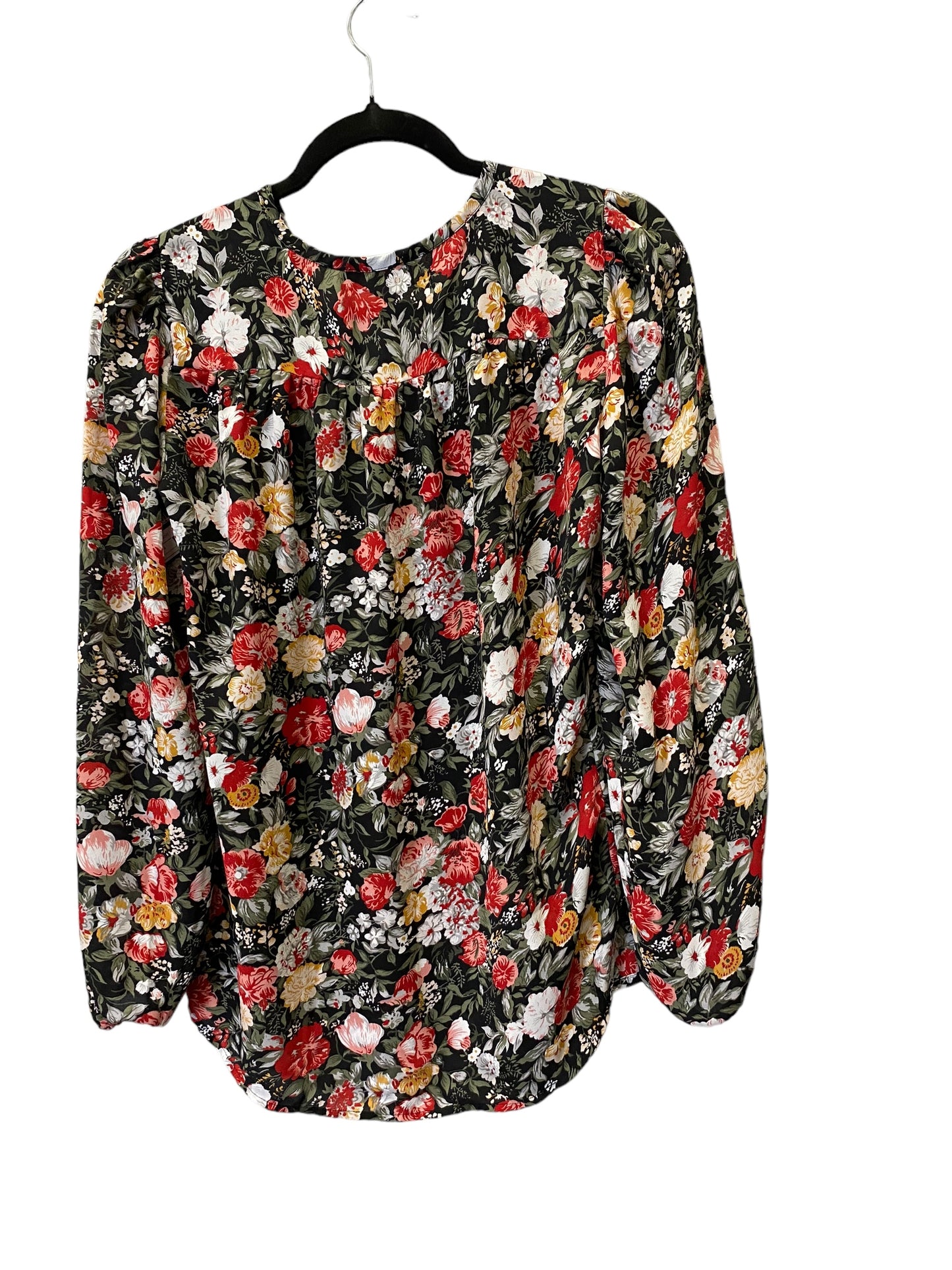 Top Long Sleeve By Loft In Floral Print, Size: Xs