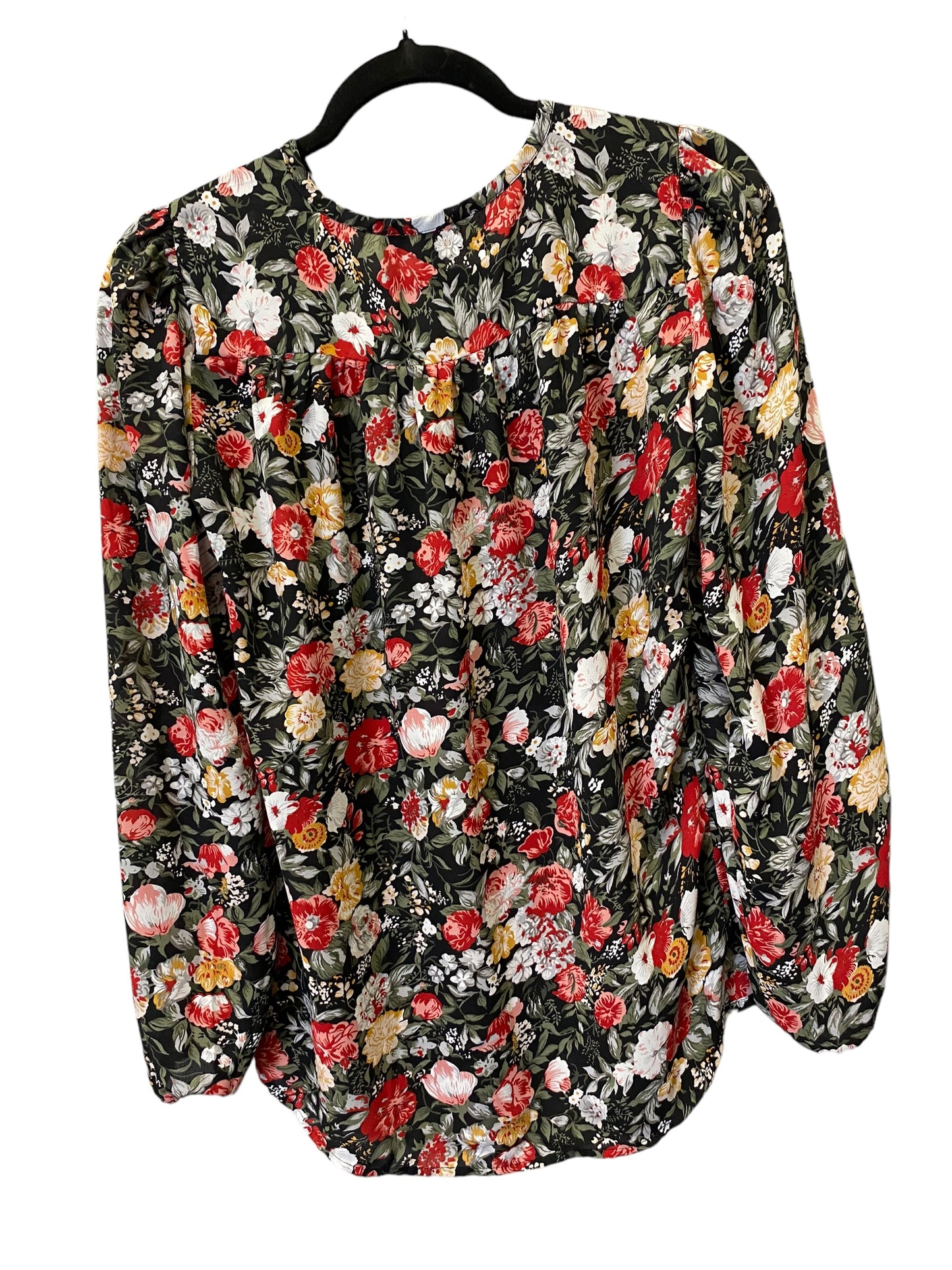 Top Long Sleeve By Loft In Floral Print, Size: Xs