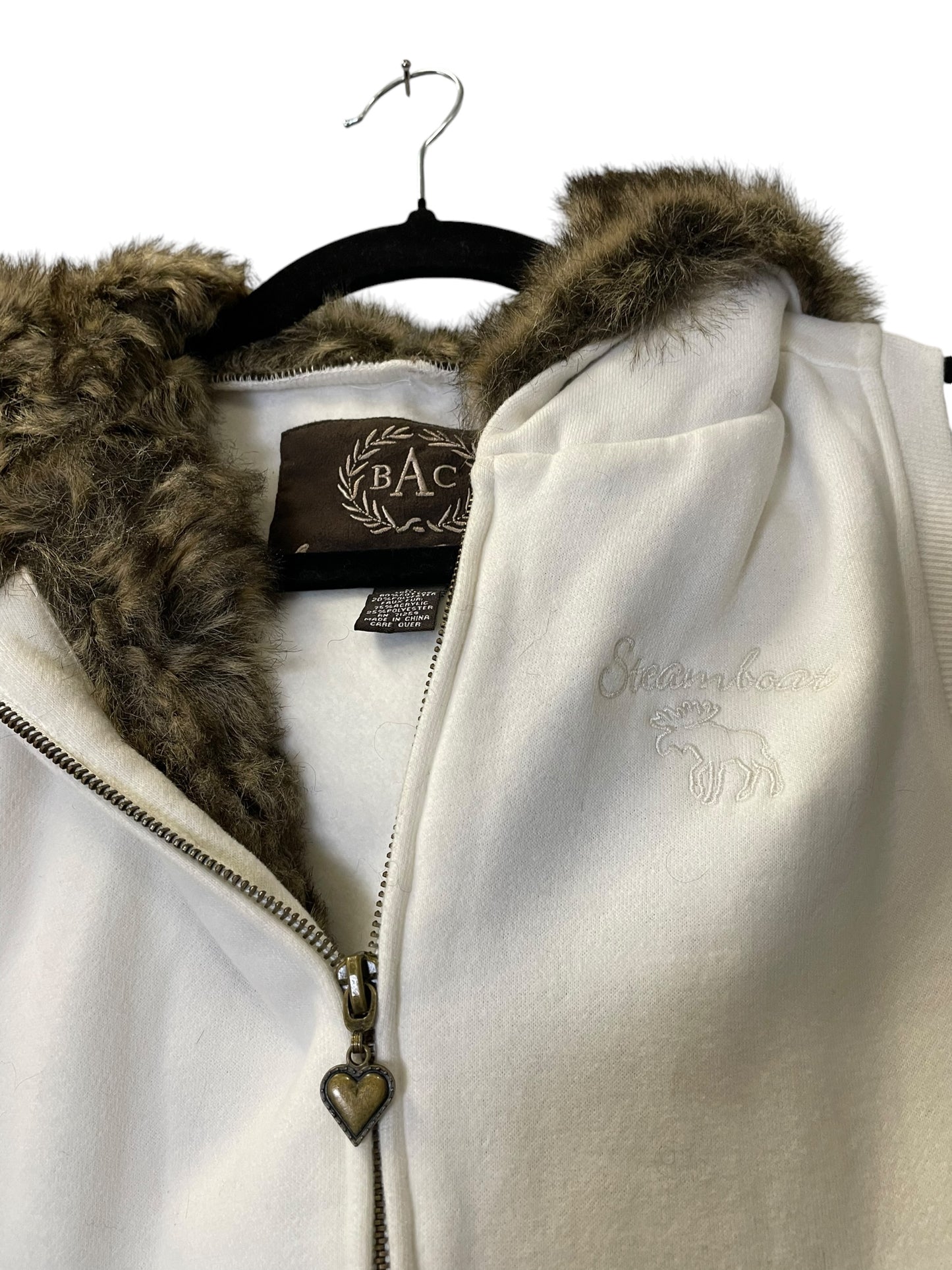 Vest Faux Fur & Sherpa By Clothes Mentor In White, Size: S