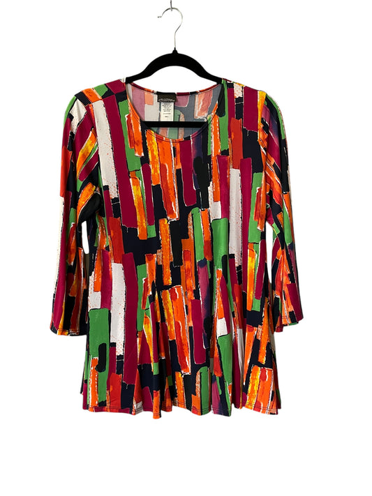 Top 3/4 Sleeve By Clothes Mentor In Multi-colored, Size: S