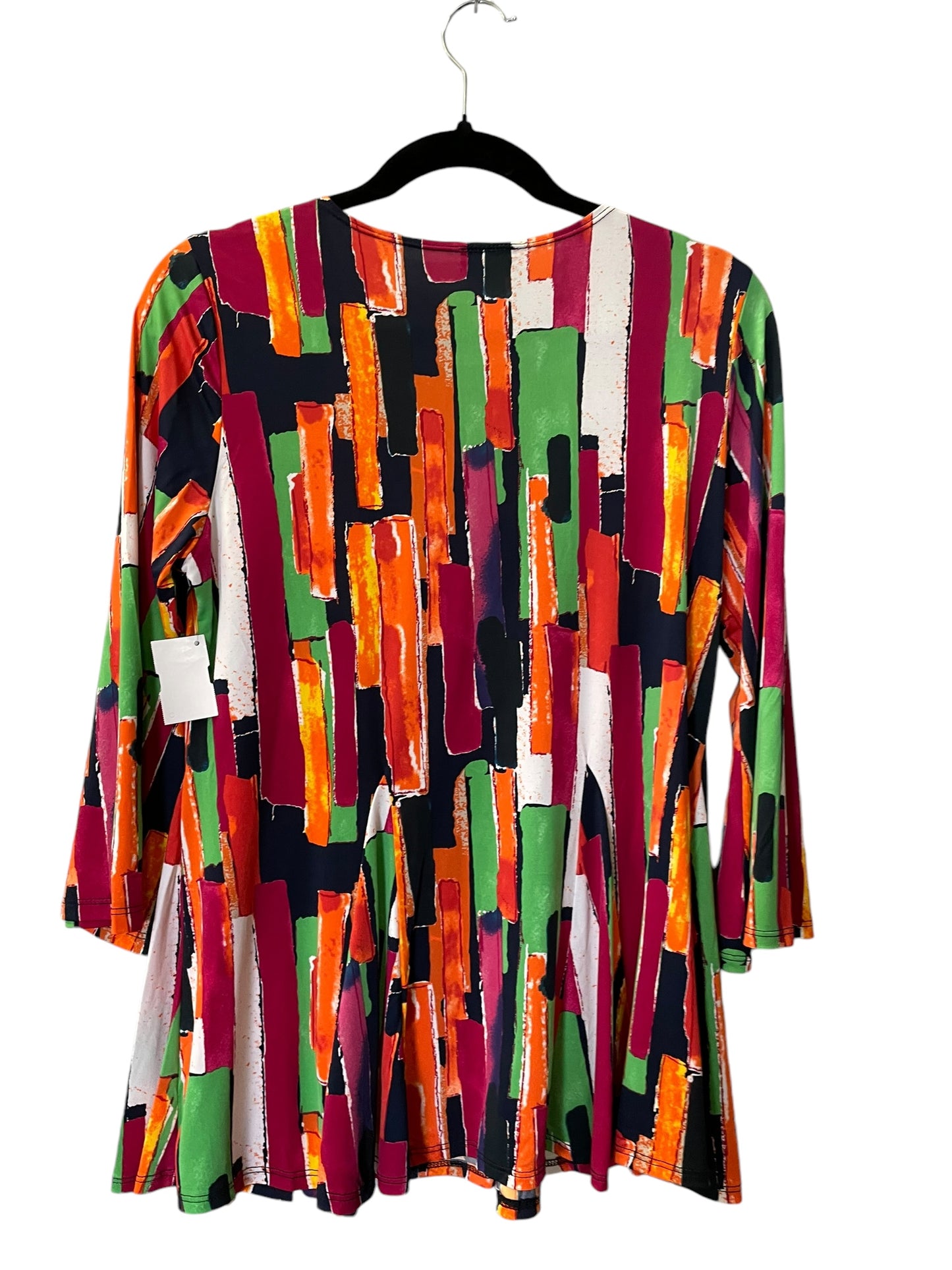 Top 3/4 Sleeve By Clothes Mentor In Multi-colored, Size: S