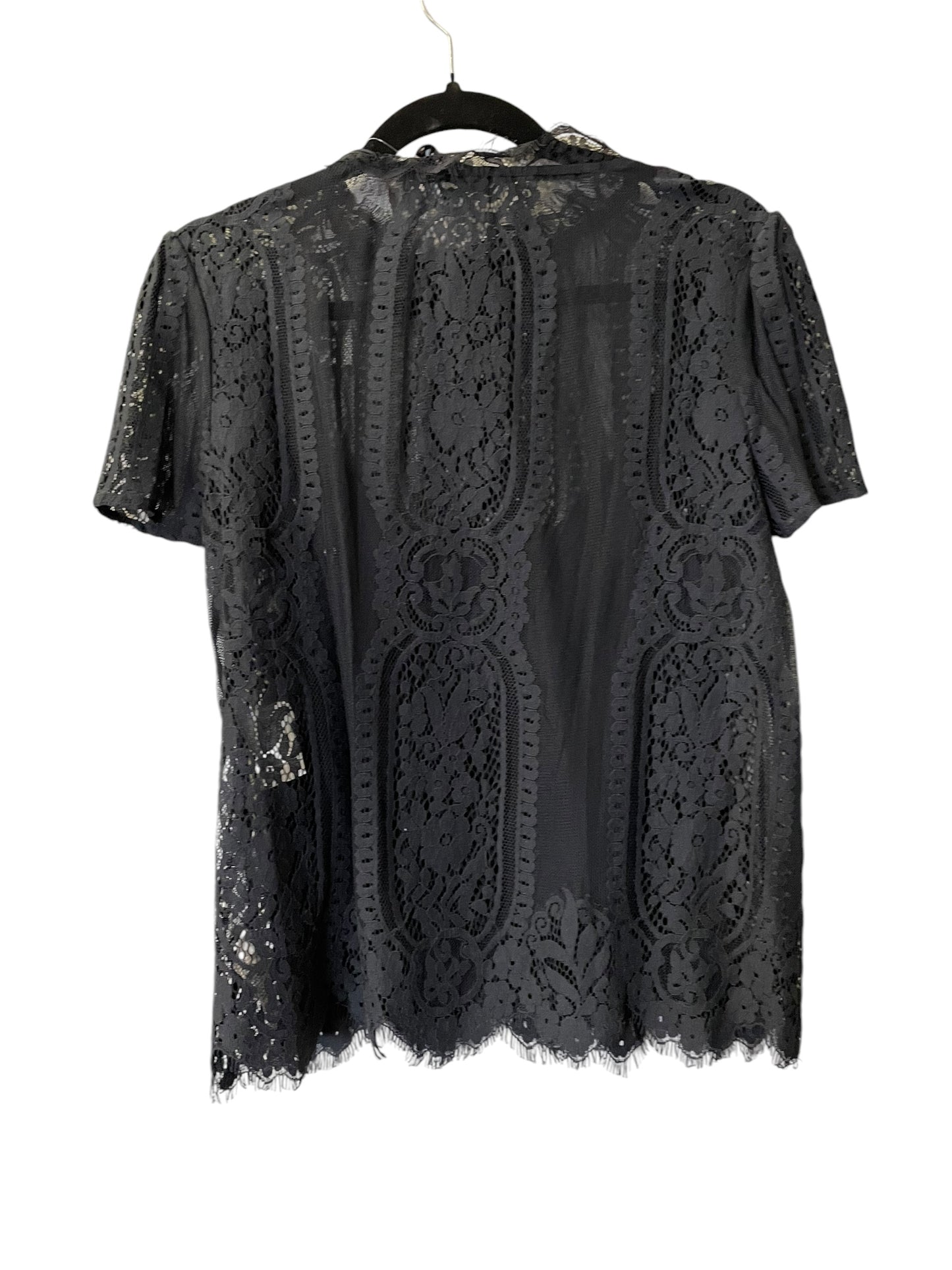 Top 2pc Short Sleeve By Rebecca Minkoff In Black, Size: S