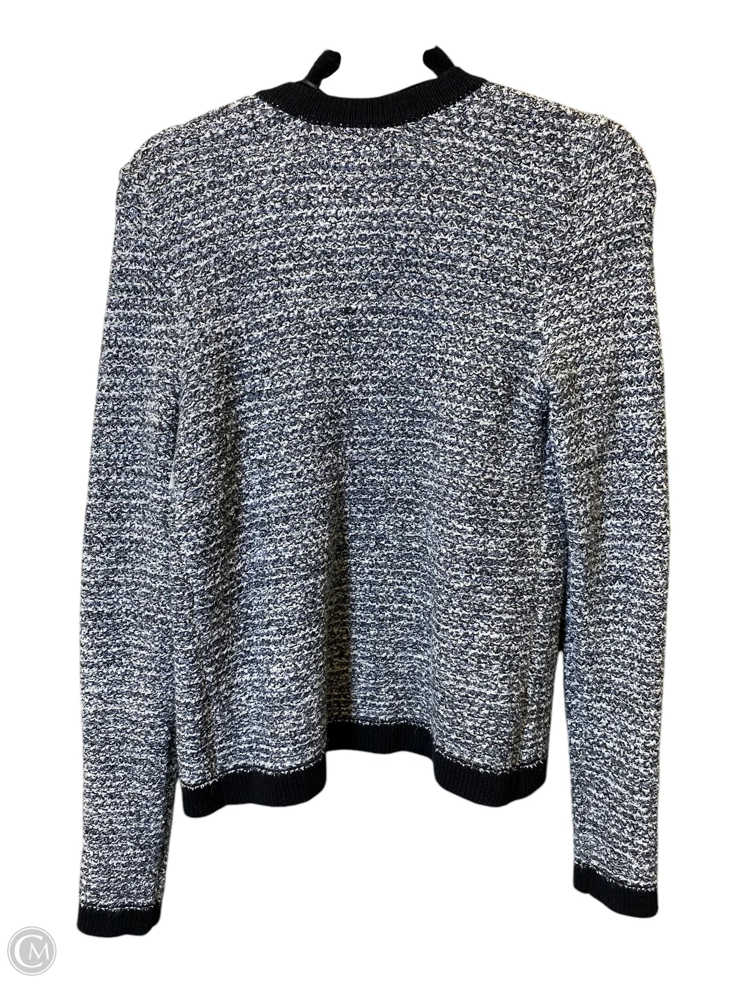 Sweater Cardigan By Loft In Grey, Size: S