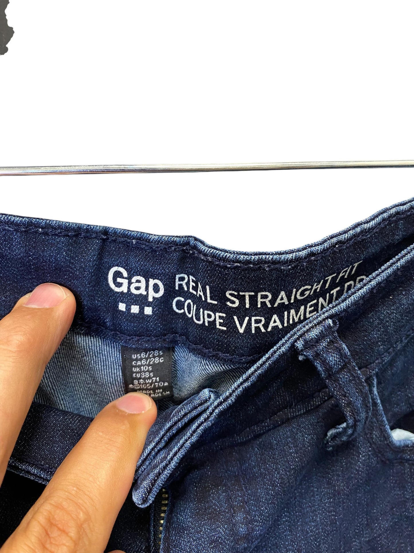 JEANS FLARED GAP in BLACK, Size: 6