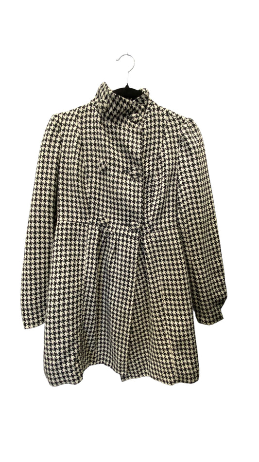 Coat Peacoat By Tulle In Plaid Pattern, Size: Xs