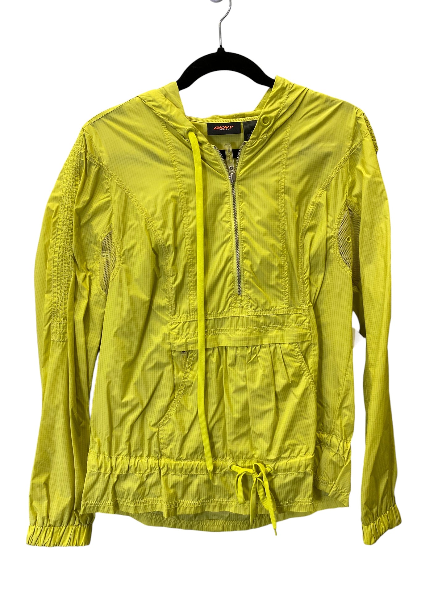 Coat Raincoat By Dkny In Green, Size: M