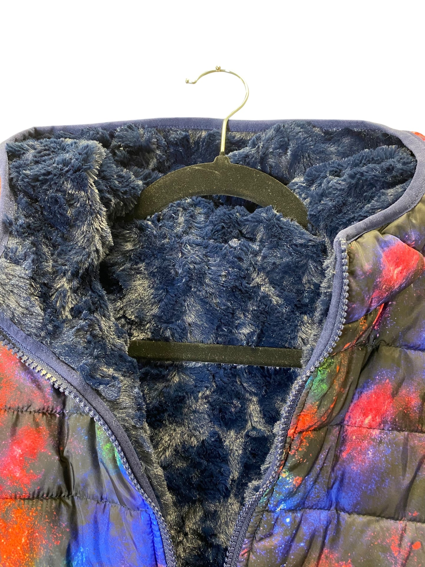 Jacket Puffer & Quilted By Clothes Mentor In Multi-colored, Size: M