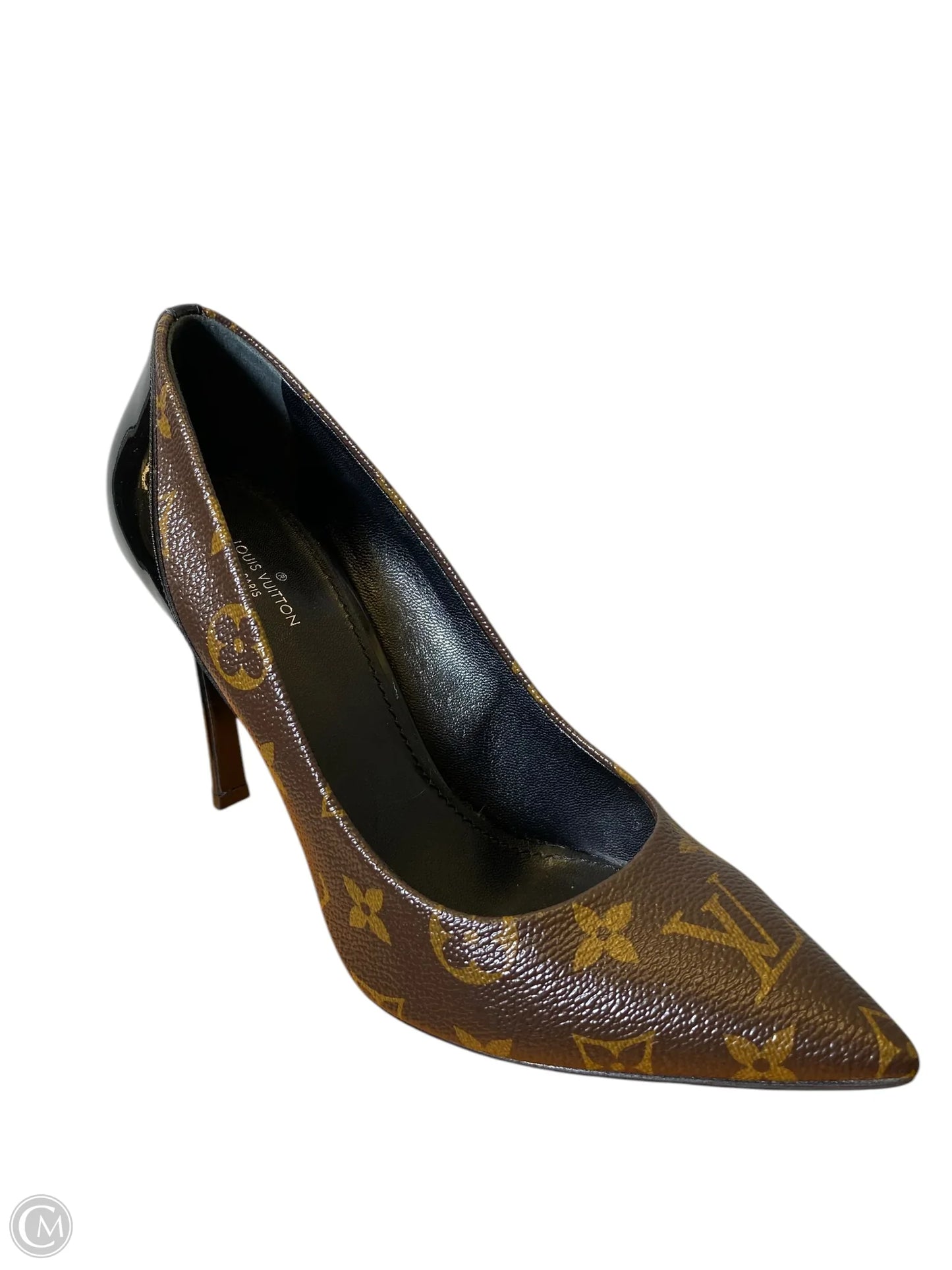 Shoes Luxury Designer By Louis Vuitton In Black & Brown, Size: 38