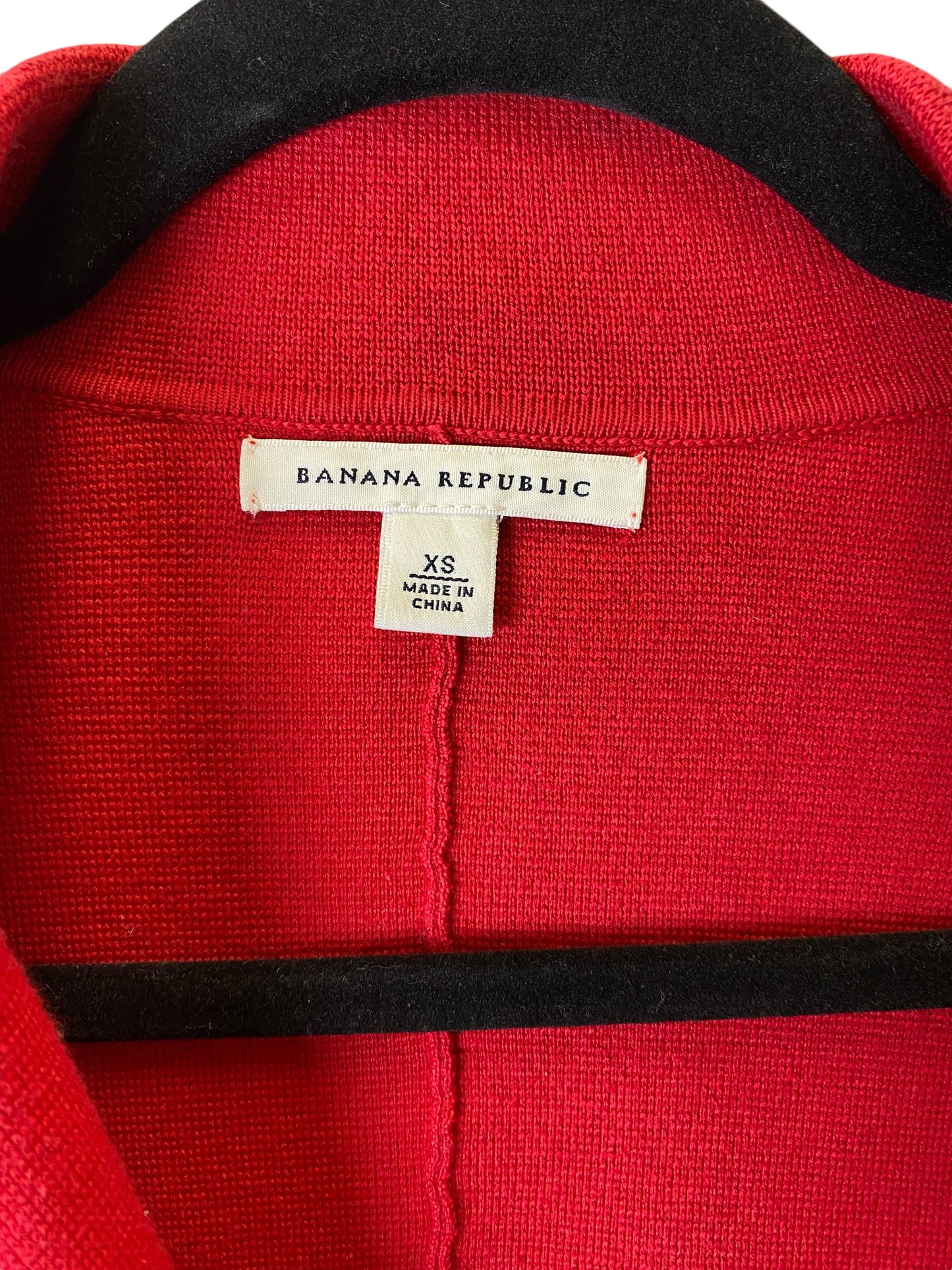 Sweater Cardigan By Banana Republic In Red, Size: Xs