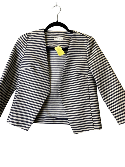 Jacket Moto By Clothes Mentor In Striped Pattern, Size: Xs