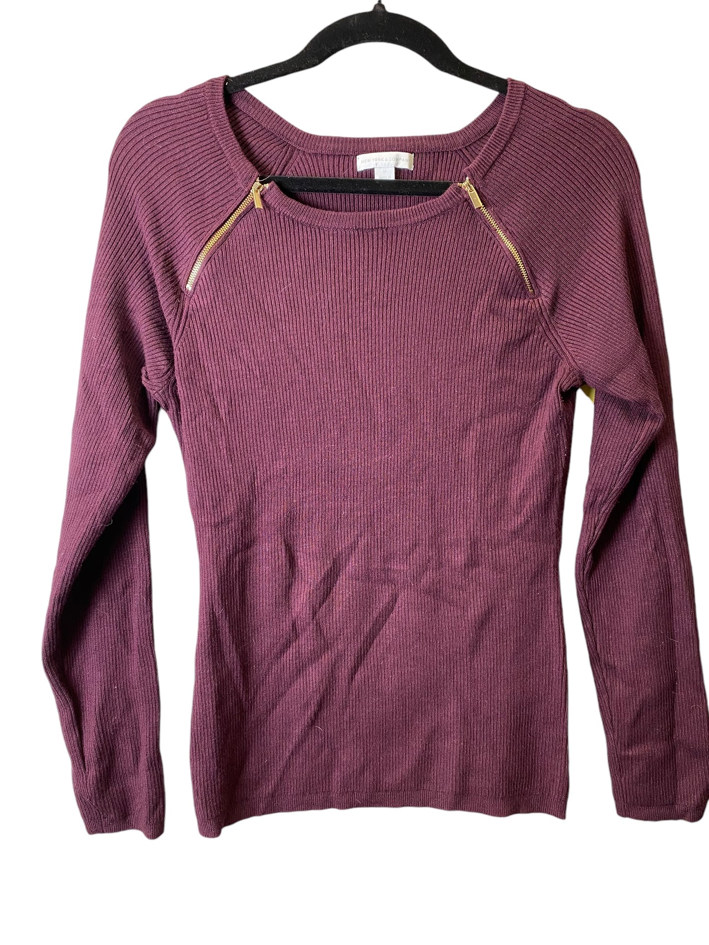 Sweater By New York And Co In Purple, Size: M