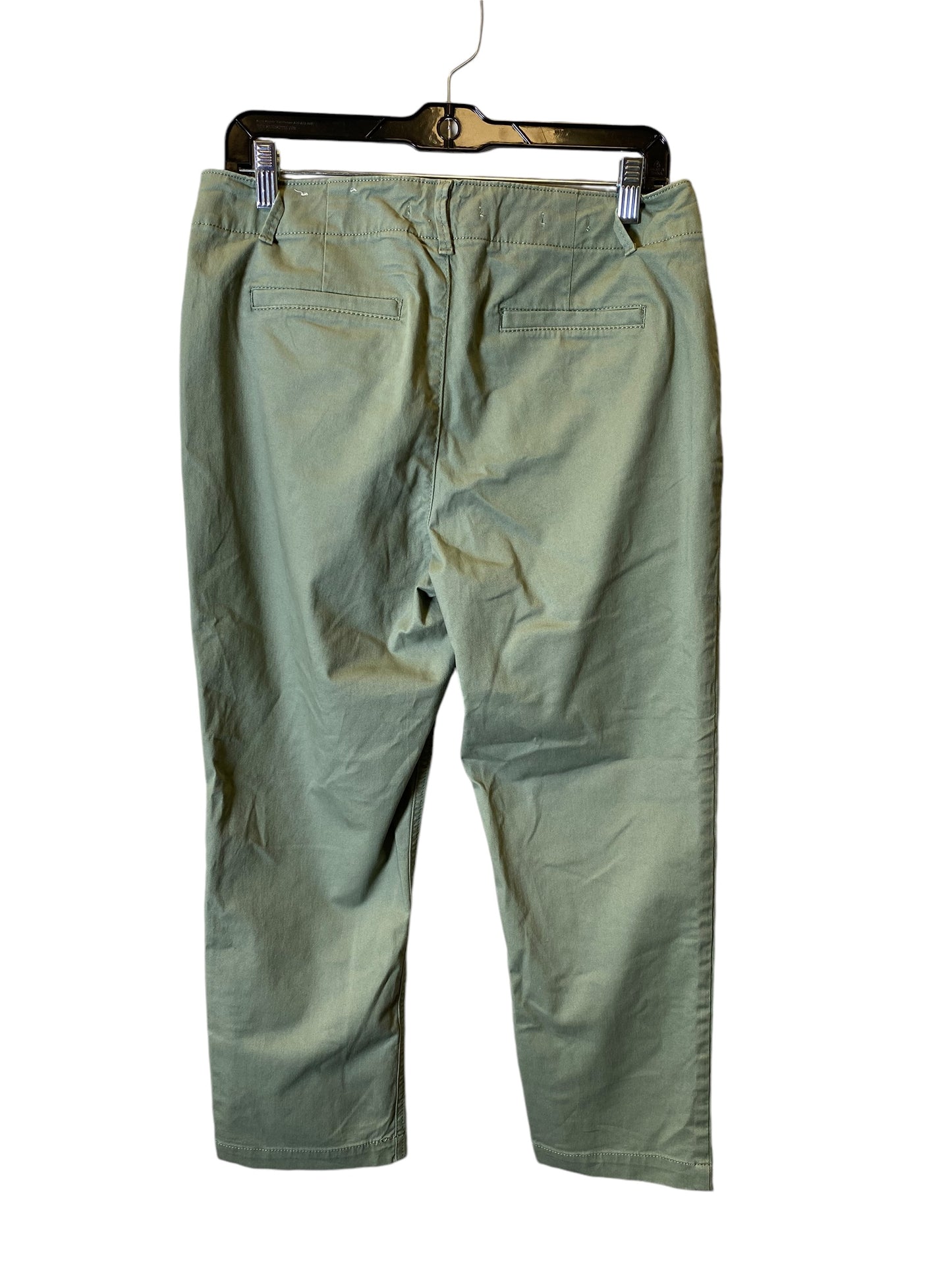 Pants Cropped By Loft In Green, Size: 8