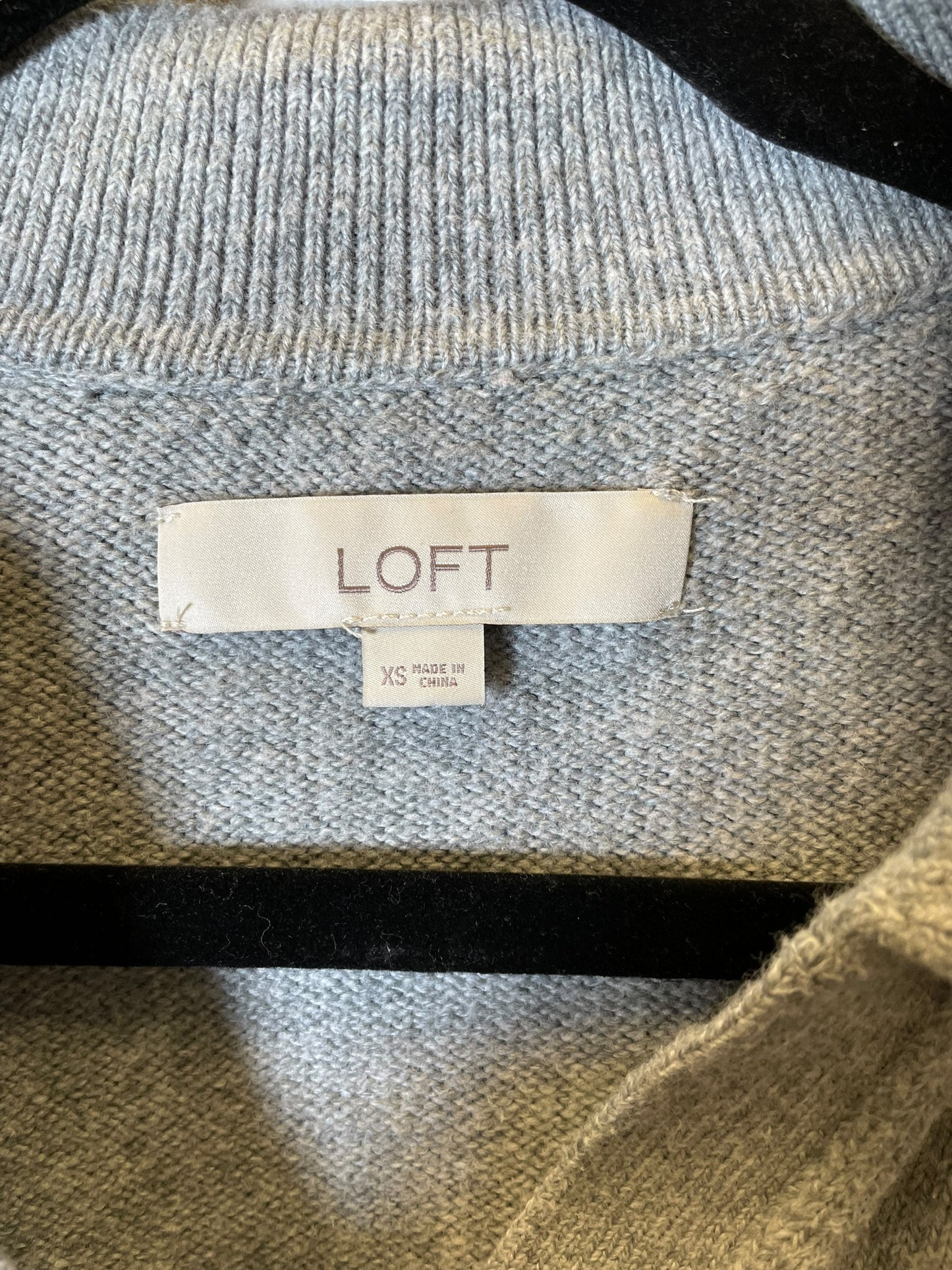 Sweater By Loft In Grey, Size: Xs