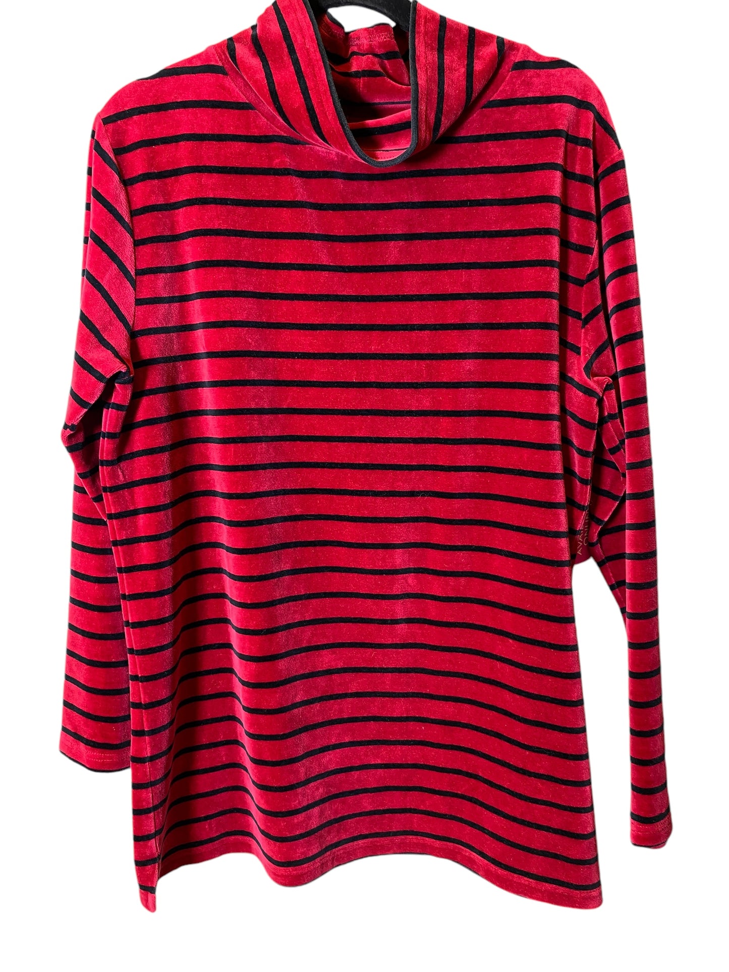 Sweater By Karen Scott In Striped Pattern, Size: L