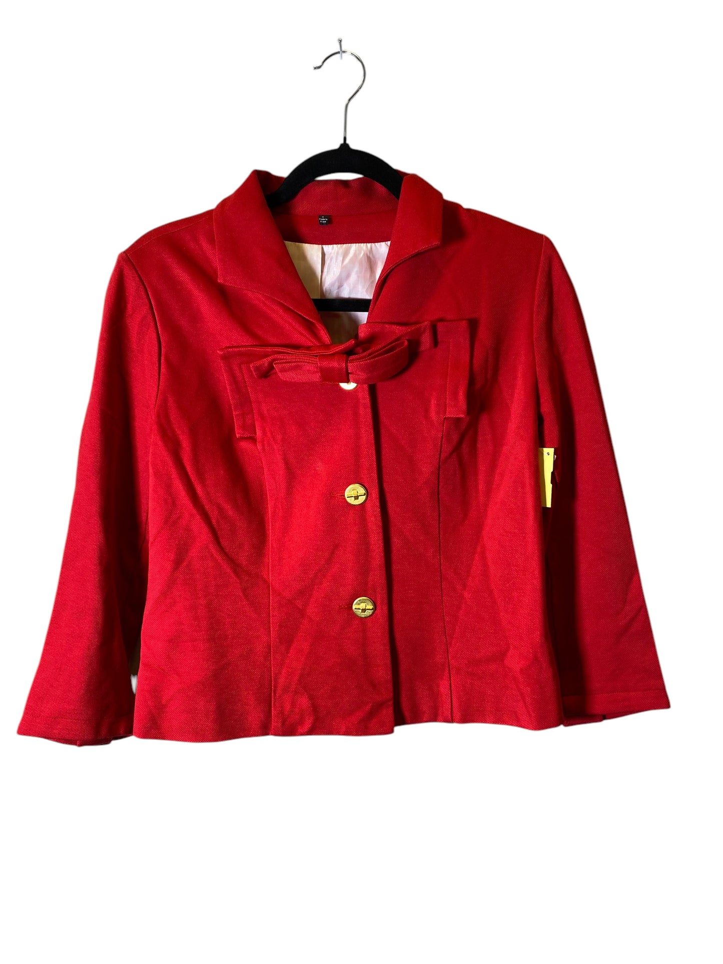 Blazer By Clothes Mentor In Red, Size: S