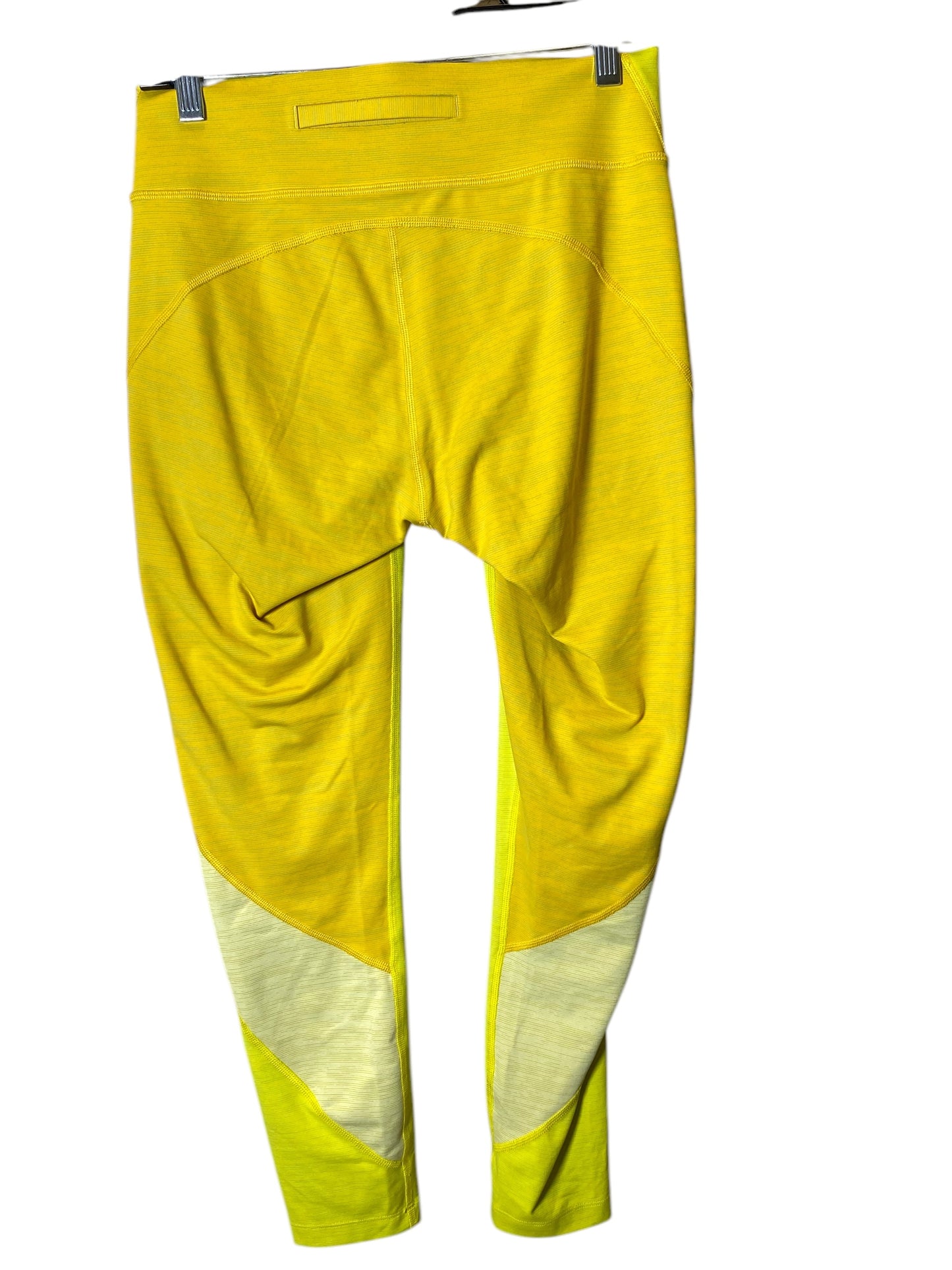 Athletic Leggings By Outdoor Voices In Yellow, Size: M