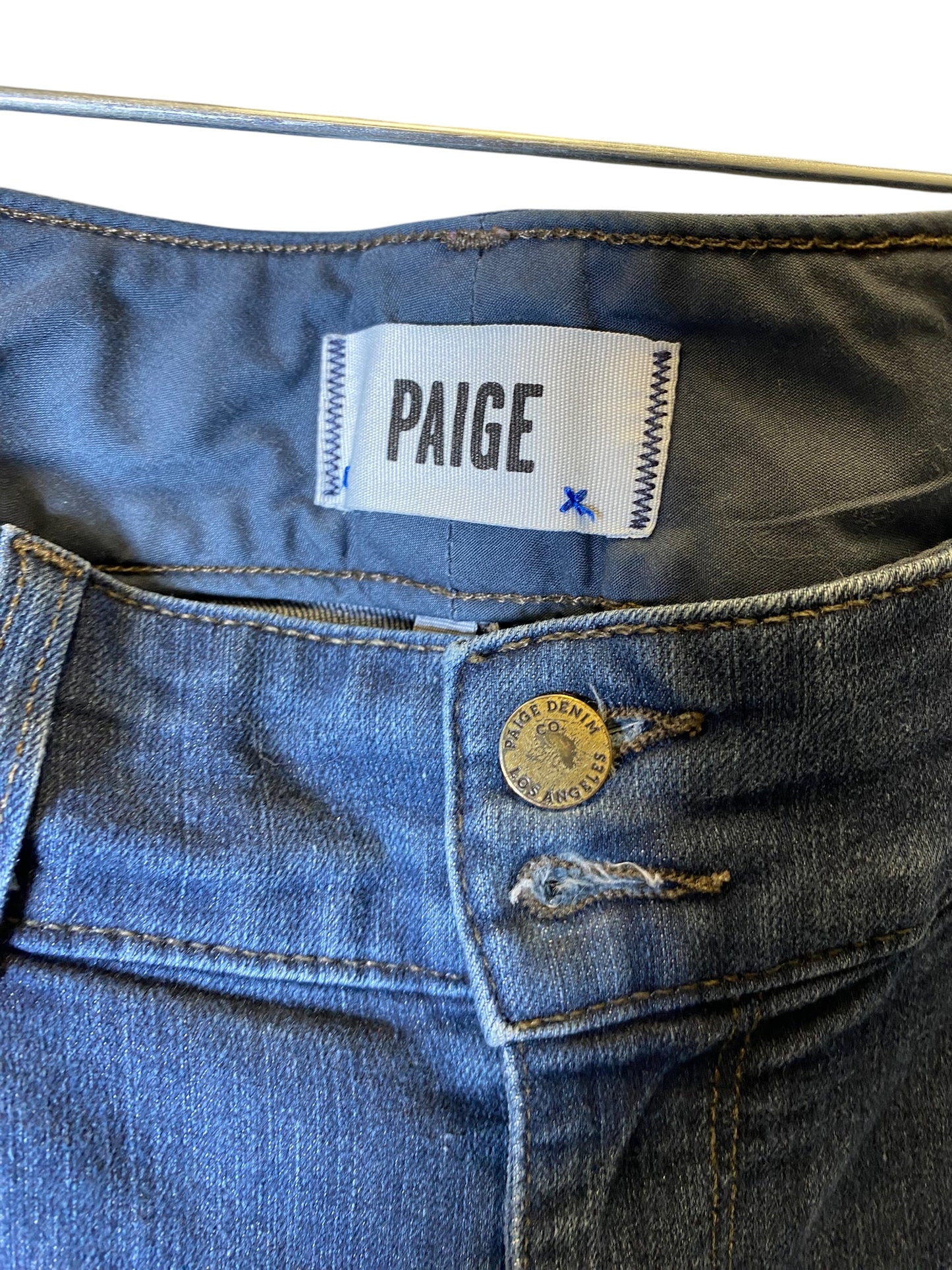 Jeans Straight By Paige In Blue, Size: 10