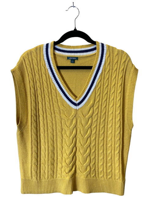 Sweater Short Sleeve By Wild Fable In Yellow, Size: L