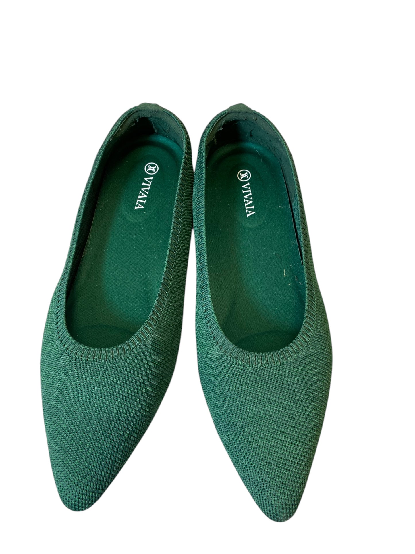 Shoes Flats By Clothes Mentor In Green, Size: 10.5