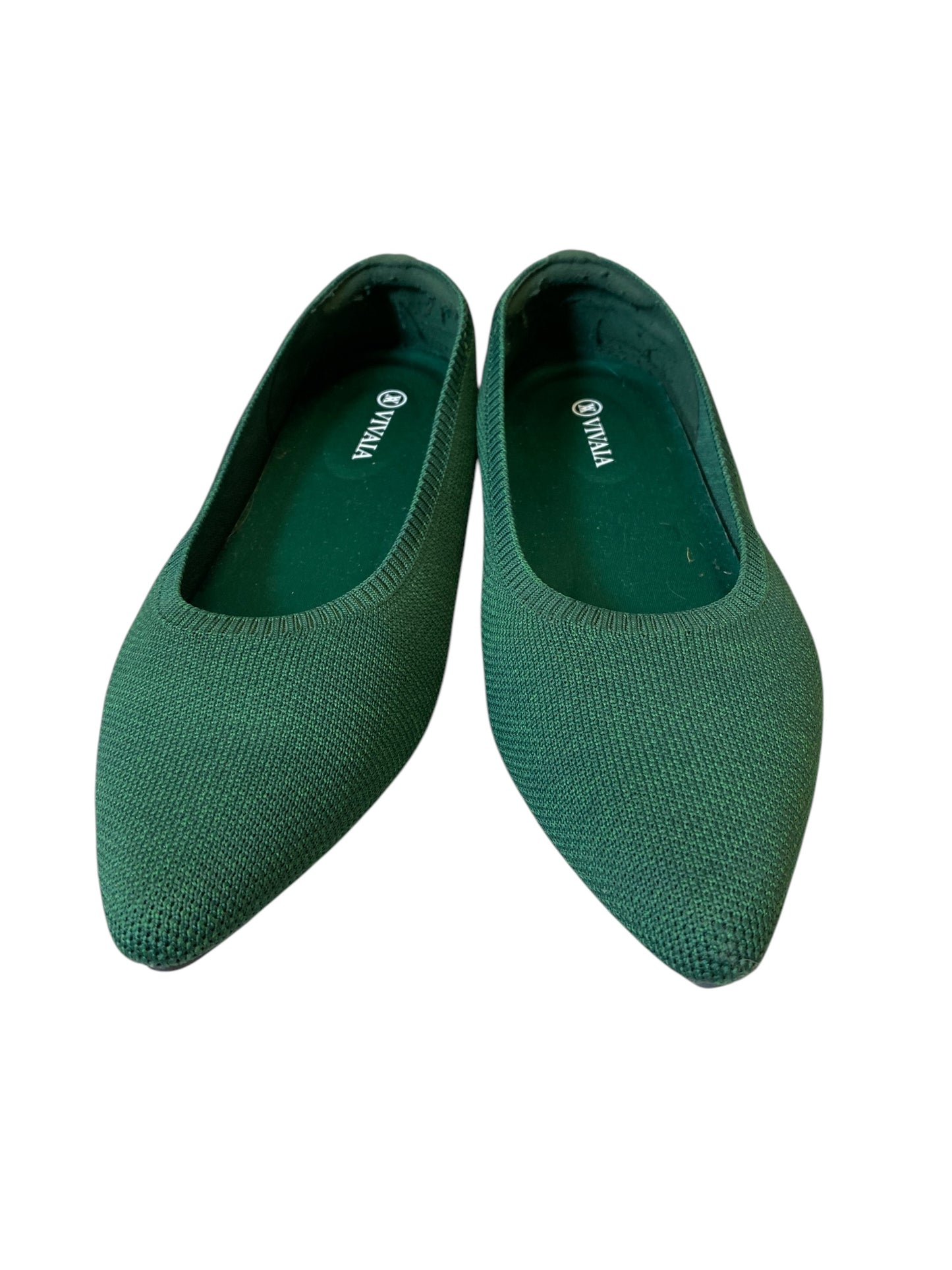 Shoes Flats By Clothes Mentor In Green, Size: 10.5