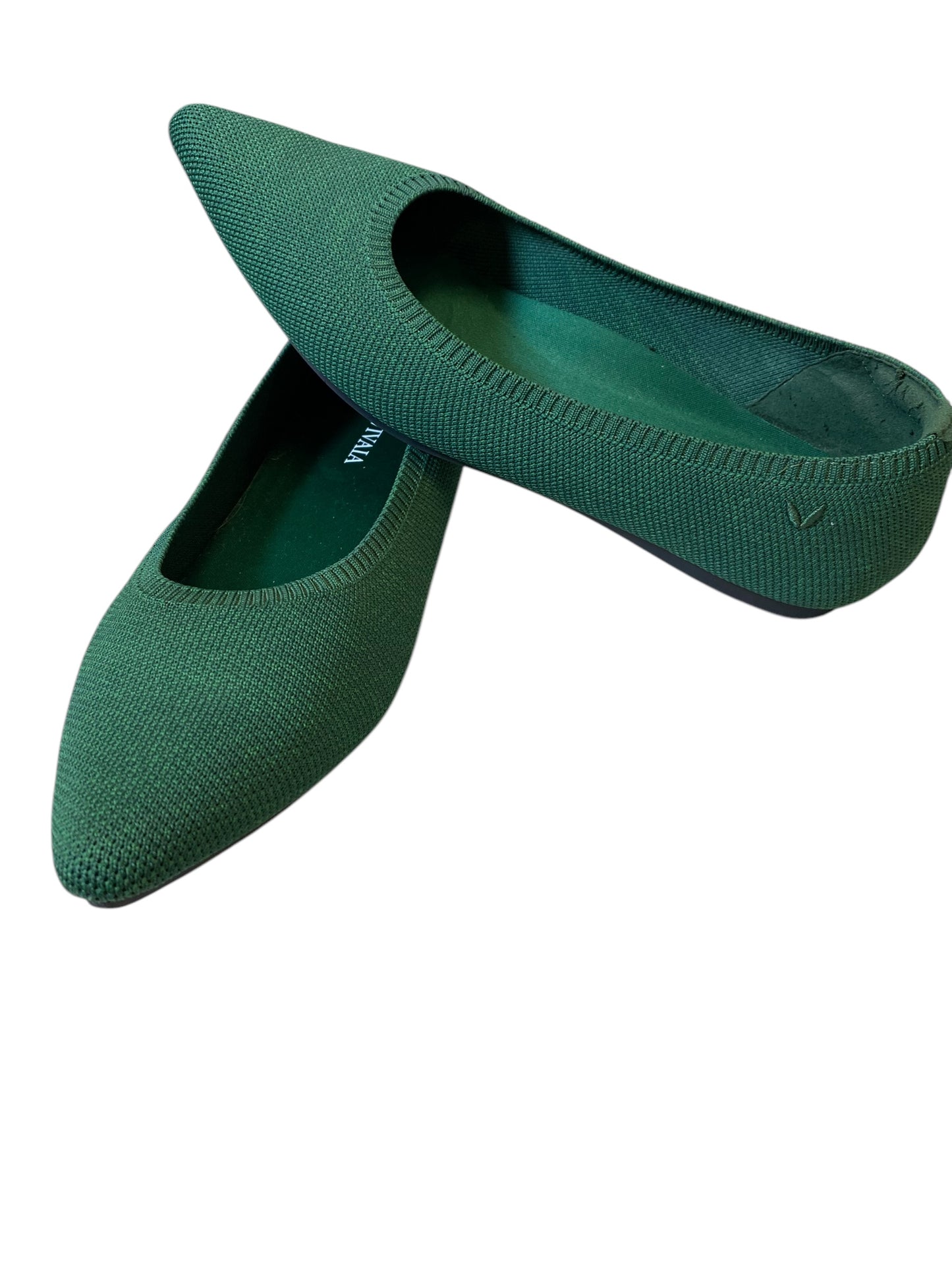 Shoes Flats By Clothes Mentor In Green, Size: 10.5