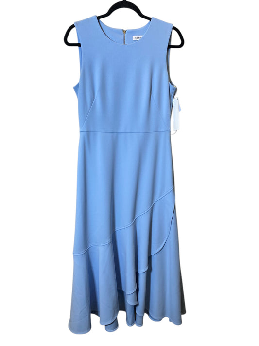 Dress Party Midi By Calvin Klein In Blue, Size: 8