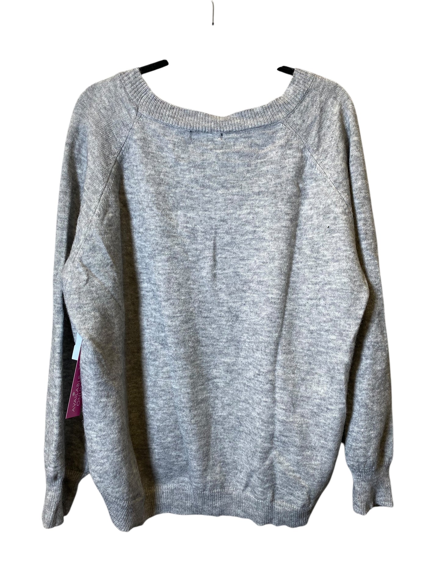 Sweater By Shein In Grey, Size: 3x