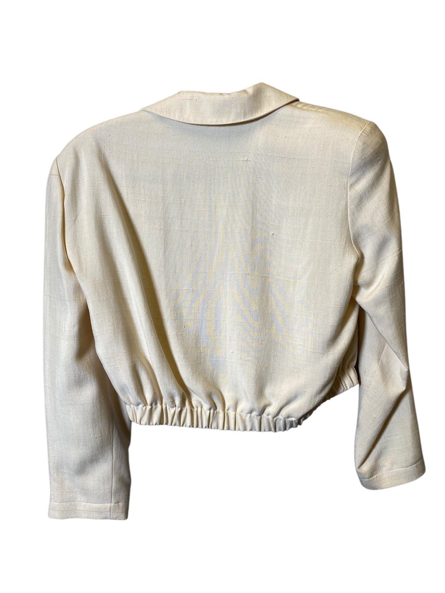 Top Long Sleeve By Anne Klein In Cream, Size: Xs