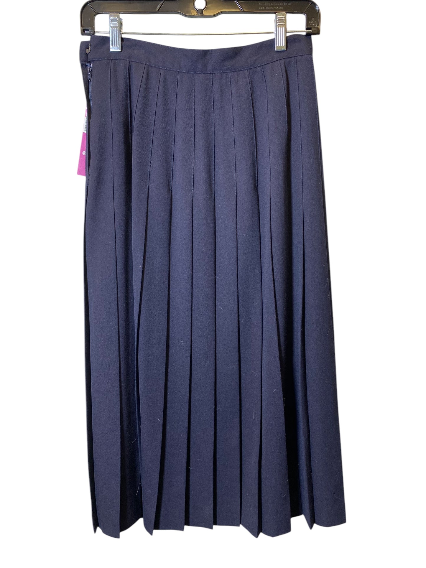 Skirt Midi By Clothes Mentor In Navy, Size: 8