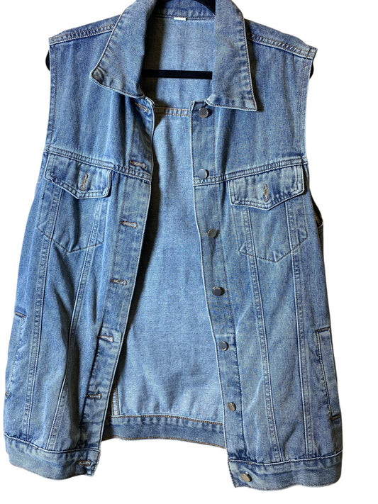 Vest Other By Clothes Mentor In Blue, Size: S