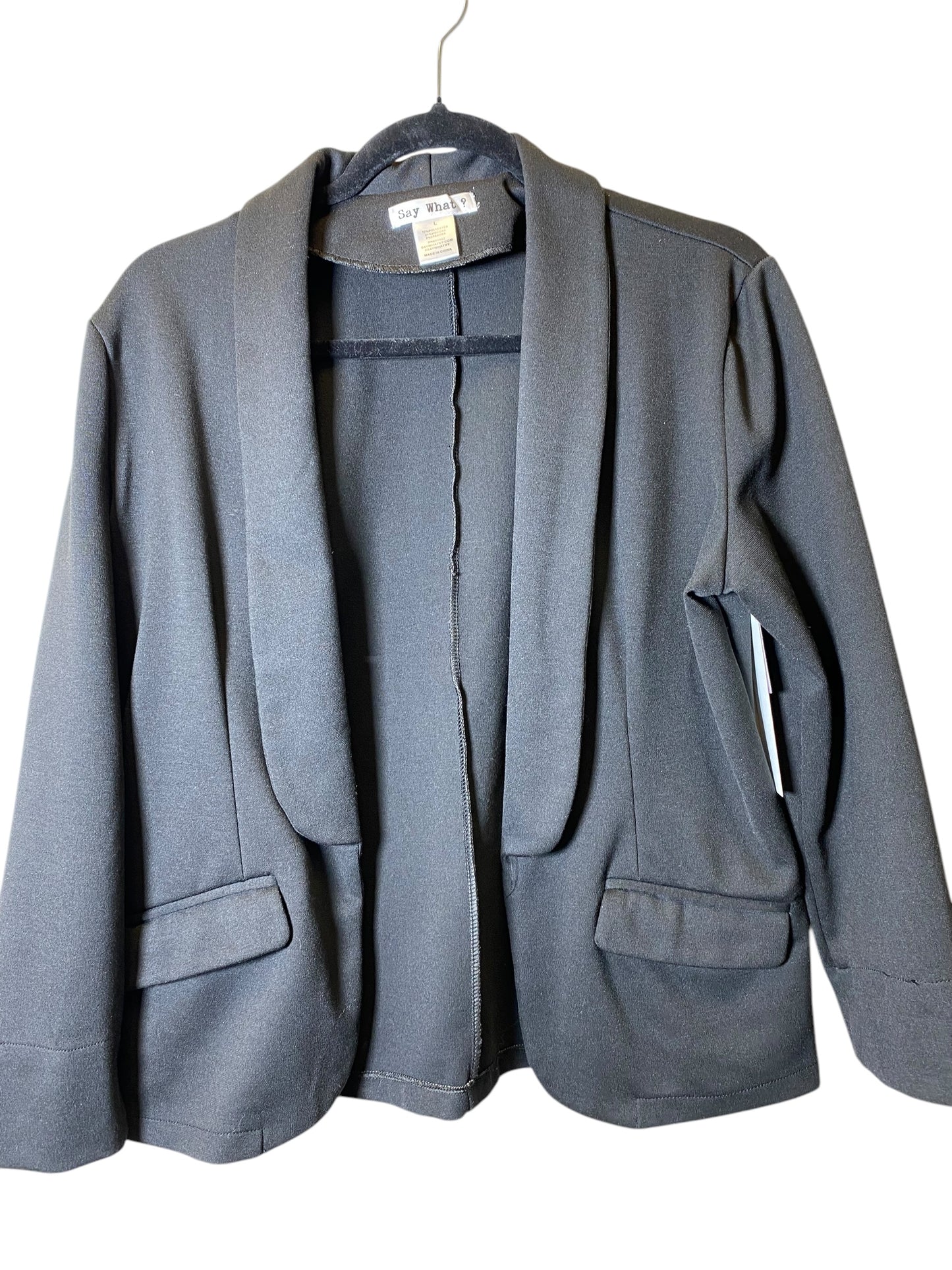 Blazer By Say What In Black, Size: L