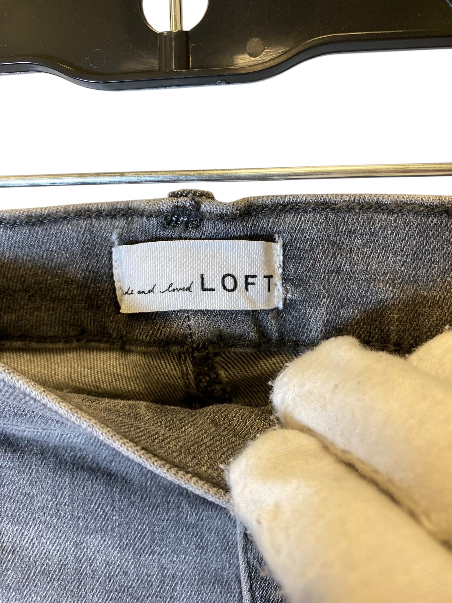 Jeans Skinny By Loft In Grey, Size: 14