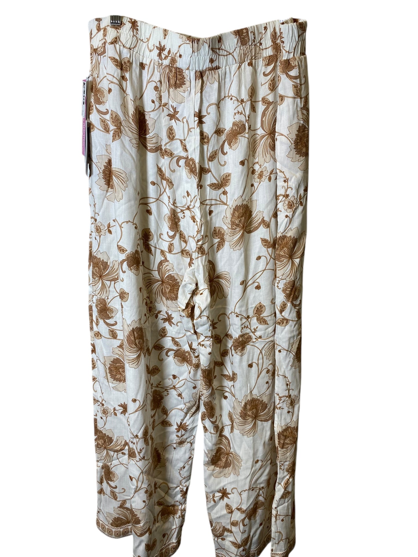 Pants Wide Leg By Rose And Olive In Floral Print, Size: Xl